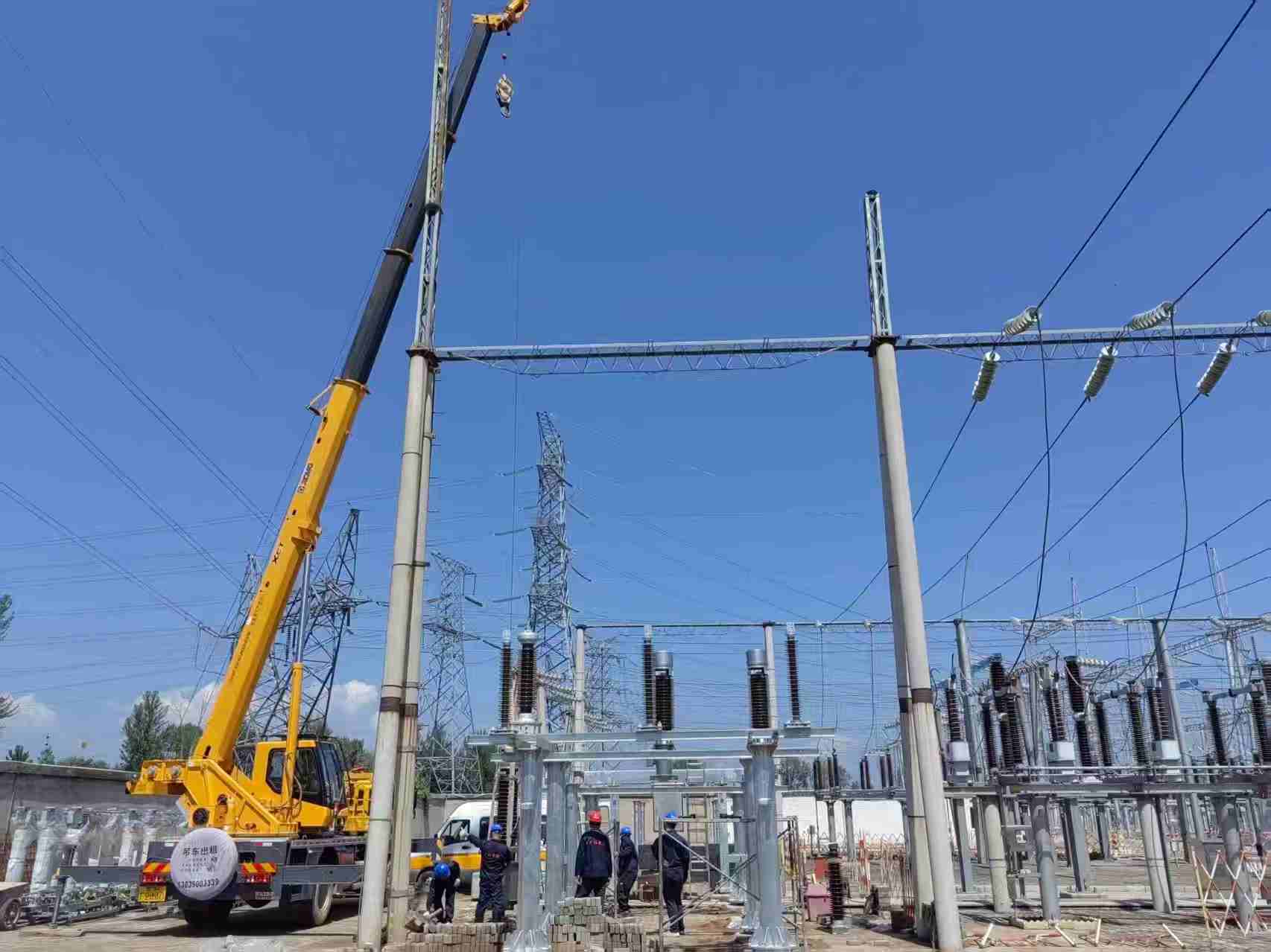 山西忻州原平城北35kV線路110kV升壓改造工程